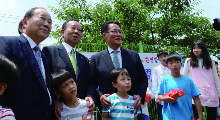 二階特使団　田内千鶴子・金大中ゆかりの木浦訪問　隔ての壁を破るキリスト者の姿