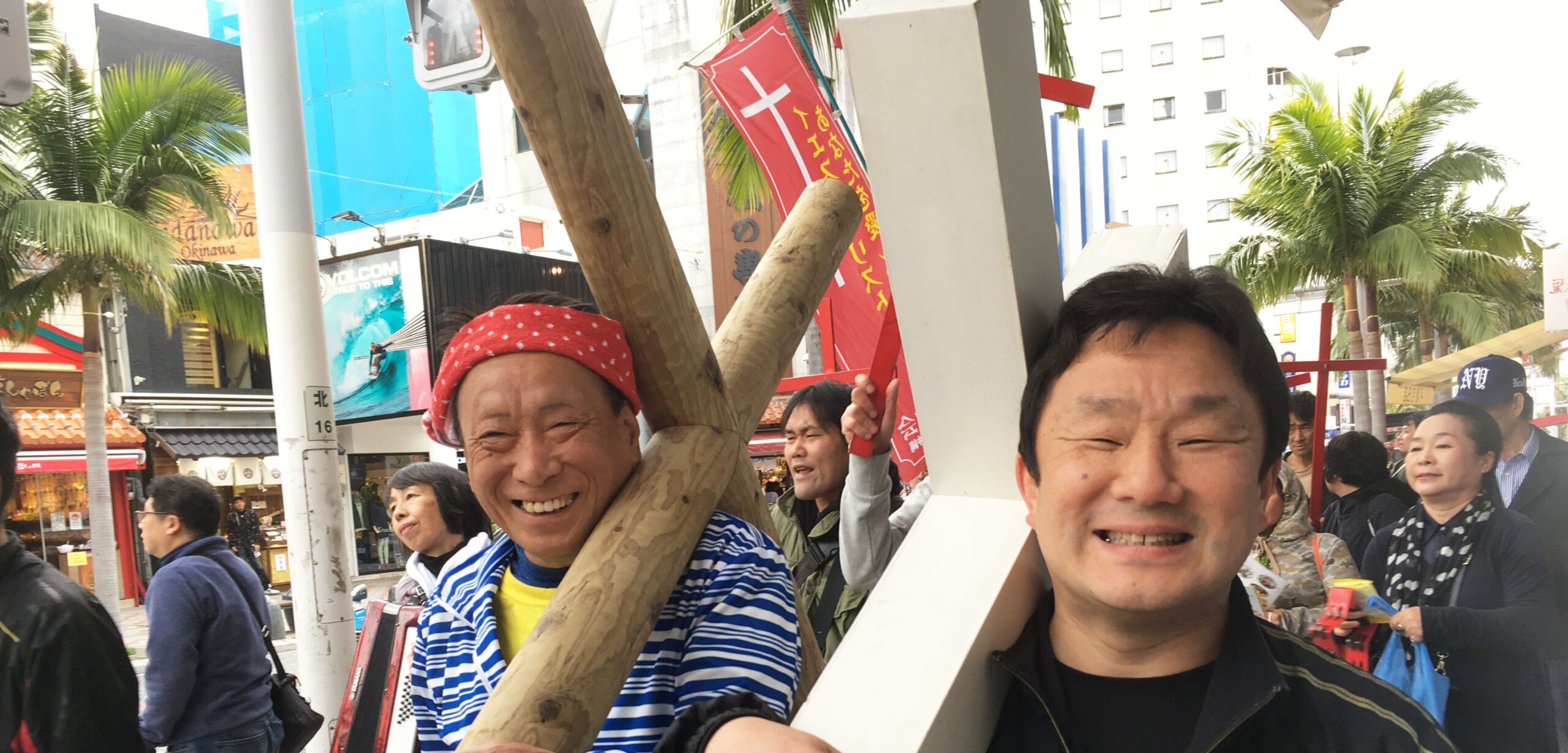 宣教師150人集結　十字架行進　ＧＭＳ日本宣教師新年大会　伝道大会