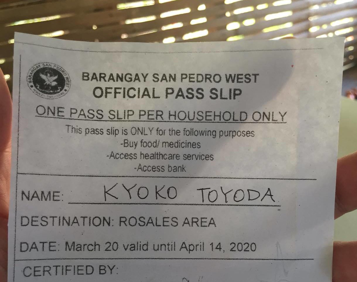 隔離処置が今も続いているフィリピン　外出自由にできず牧師ら困窮　レポート・豊田常喜　ウェスレアン聖書大学講師 イムマヌエル綜合伝道団派遣