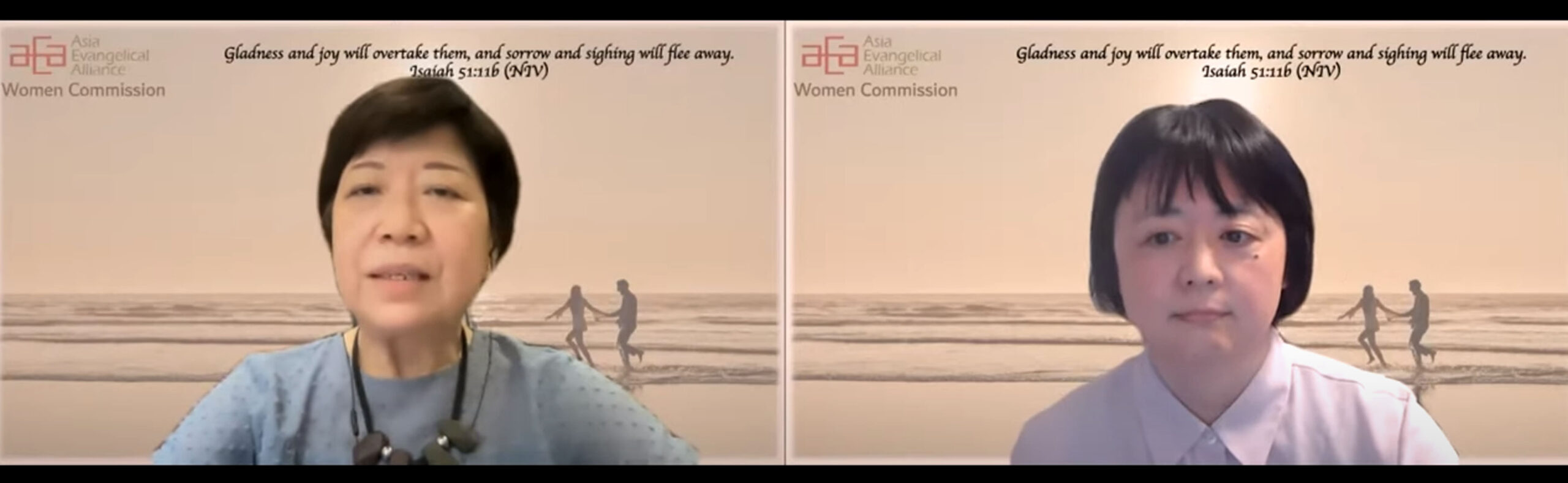 モデルはエマオ途上のイエス  アジア福音同盟女性委員会「グリーフケア」セミナー