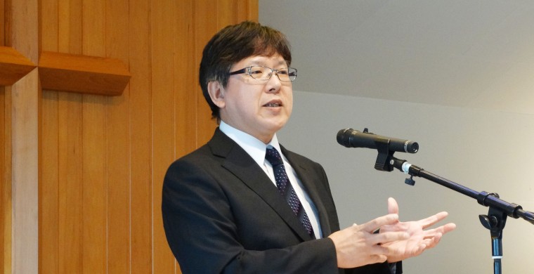 真の平和、悔い改めとは何か　同盟基督８・15平和祈祷会で上中氏が講演