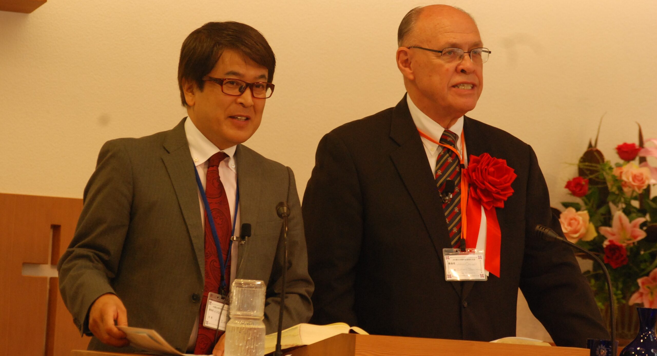 日本聖化協力会30周年 第１回聖会講師オズワルド氏招き 供え物として捧げなさい 「聖化のリバイバルを目指して」テーマに記念大会