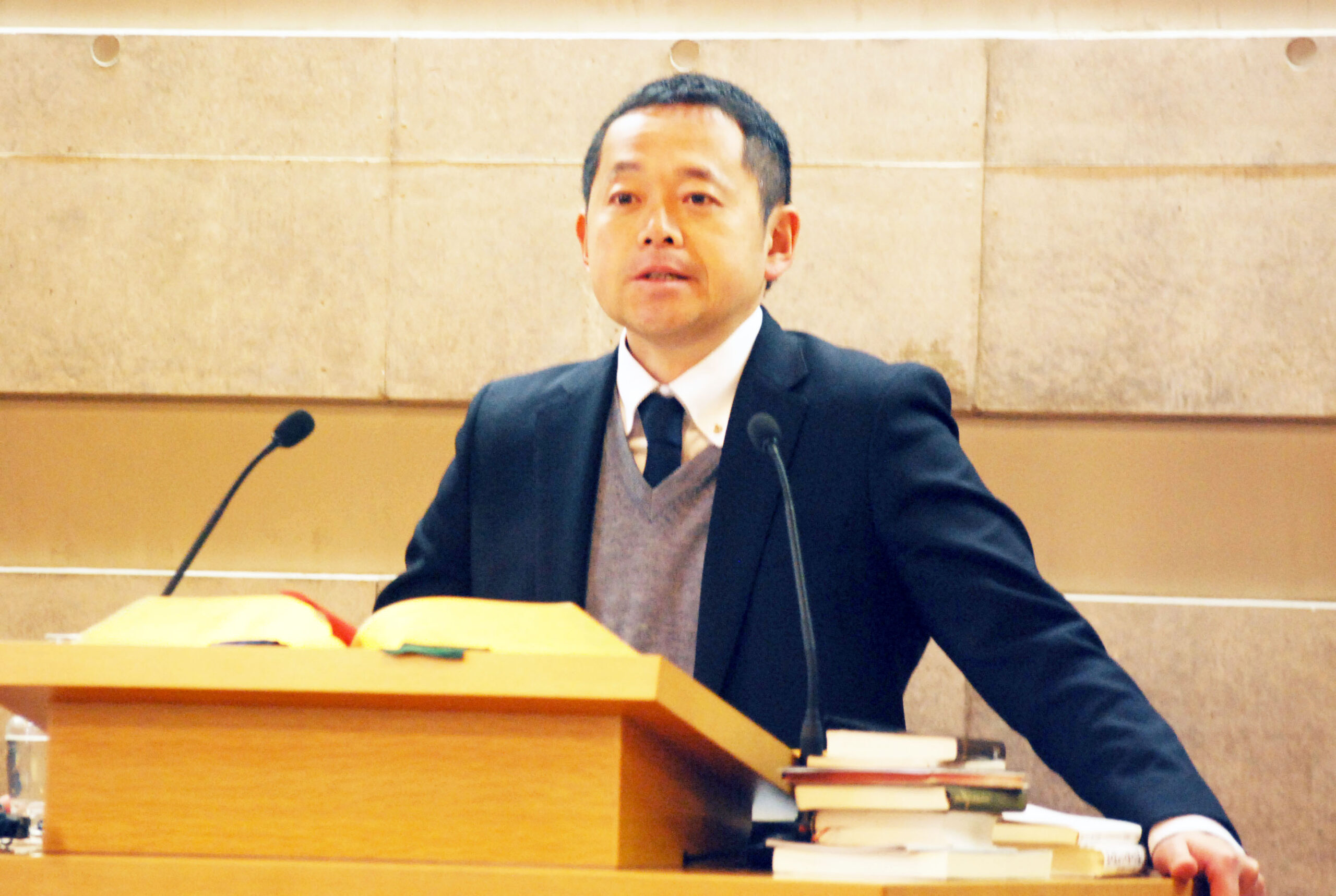 豊川氏「天皇代替わりを前に問われていること」 信仰の戦いとして理解を 日本キリスト改革派東関東中会「2･11平和の集い」