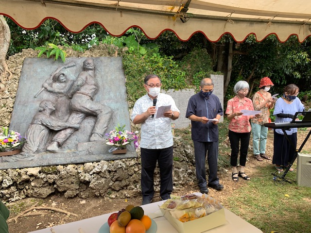 「沖縄慰霊の日」を前に「沖縄恨之碑追悼会」 元朝鮮人軍夫らに祈り