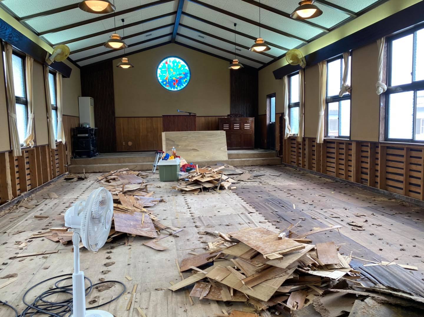 雑巾作り・写真洗浄プロジェクト開始 思いをつなげる・届ける 九キ災  人吉バイブル・プロテスタント基督教会で活動支援