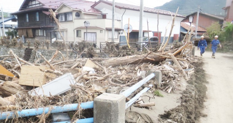 台風10号 東北・北海道各地に被害 岩手・岩泉町で宣教師らボランティア支援