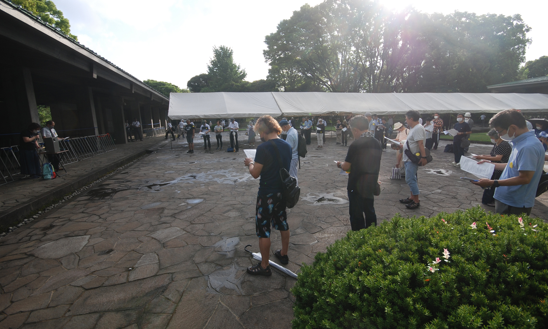 ８・15平和祈祷会で小林氏 「壊れやすい正義  神と共につくり上げ」 千鳥ヶ淵戦没者墓苑