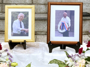 関田・雨宮両氏追悼　英連邦戦死者墓地で　二人は常に弱者の側に