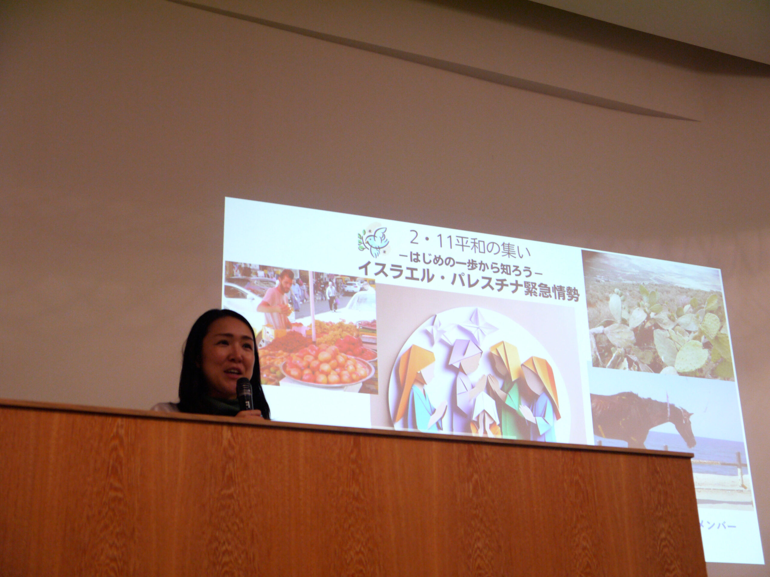 【2.11集会】「はじめの一歩」イスラエル・パレスチナ緊急情勢　改革派東部社会委・東関東伝道委