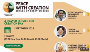 「被造物の季節」始まる 開会祈祷会 世界のリーダーと