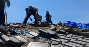 【速報・熊本地震】宇城市で屋根の応急処置 いのりんジャパン ハンガーゼロと協力