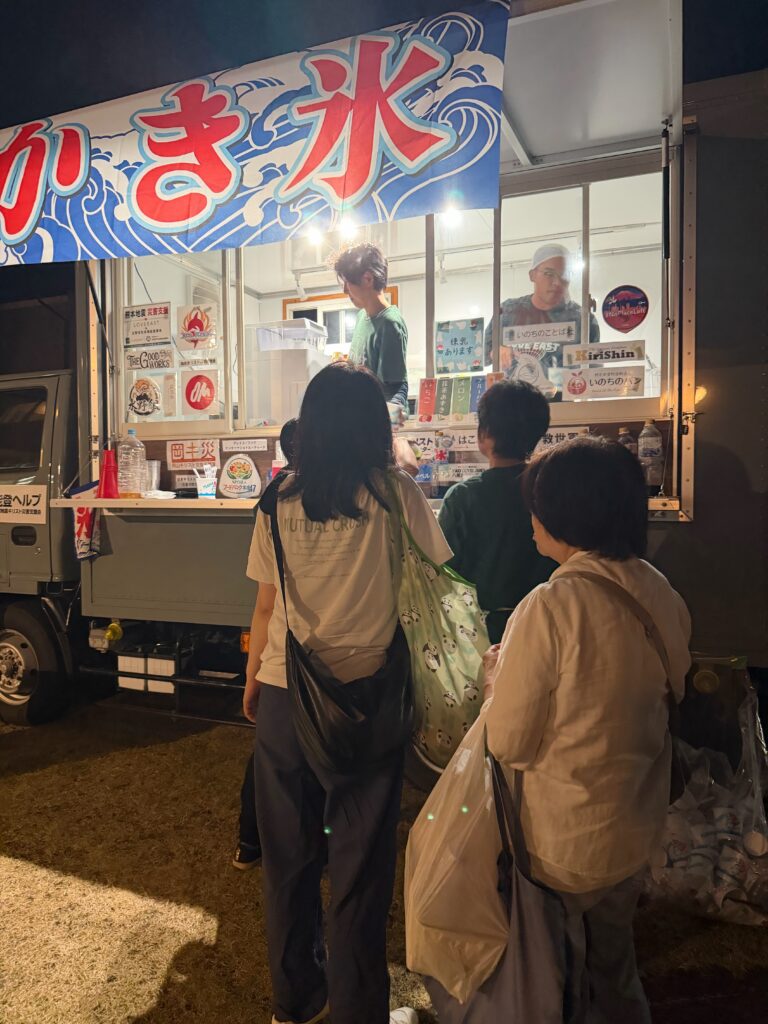 【速報・熊本地震】LOVE EAST 八代市でかき氷の屋台開始